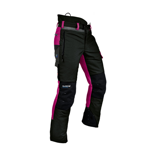Ventilation Schnittschutzhose Typ A - Schwarz Pink