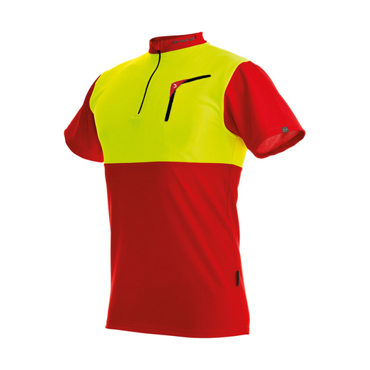 Zipp-Neck Shirt – Kurzarm